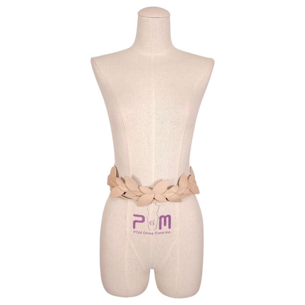 ADA Wrap Belt Anthropologie Beige Leather Leaves